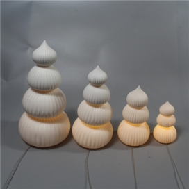 CERAMIC CHRISTMAS TREE WITH LED LIGHT